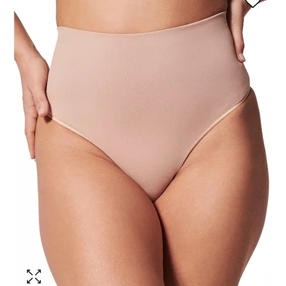 SPANX EcoCare power sculpting Shaping Thong Underwear 40048R nude size XL - Picture 1 of 7